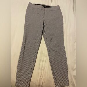 Talbots Black and White Checkered Skinny Gingham Ankle